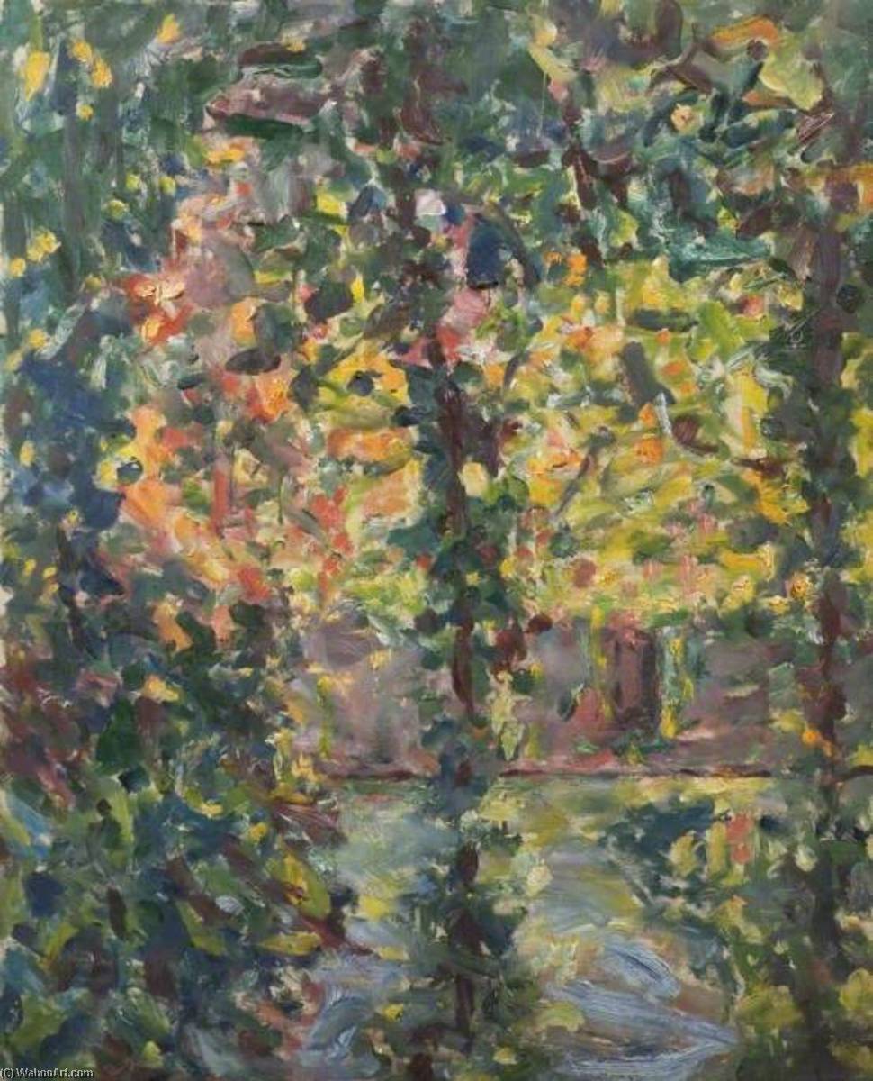 Tree With Reflection, An Impressionist Study — Theodor Kern