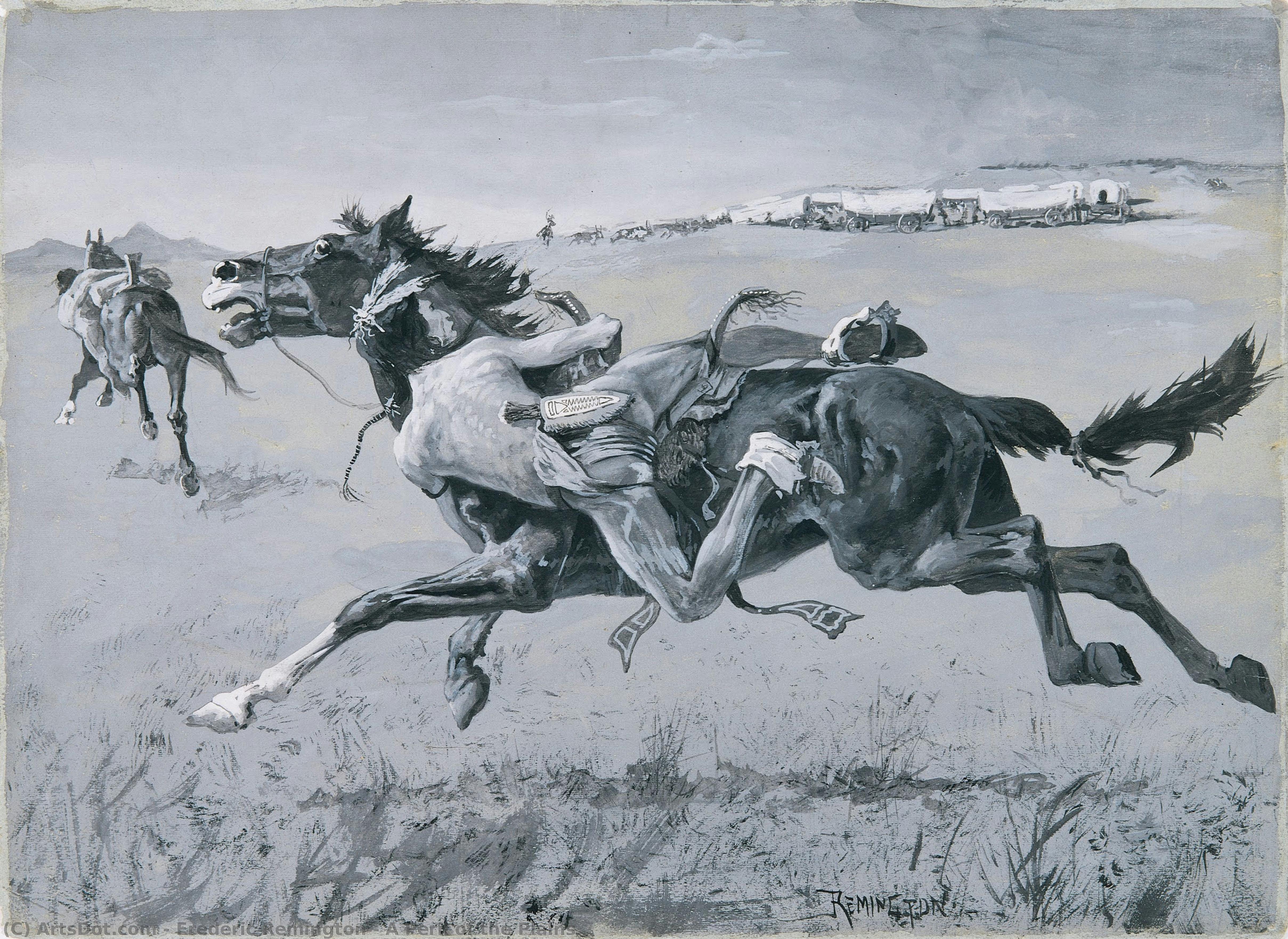 A Peril Of The Plains — Frederic Remington