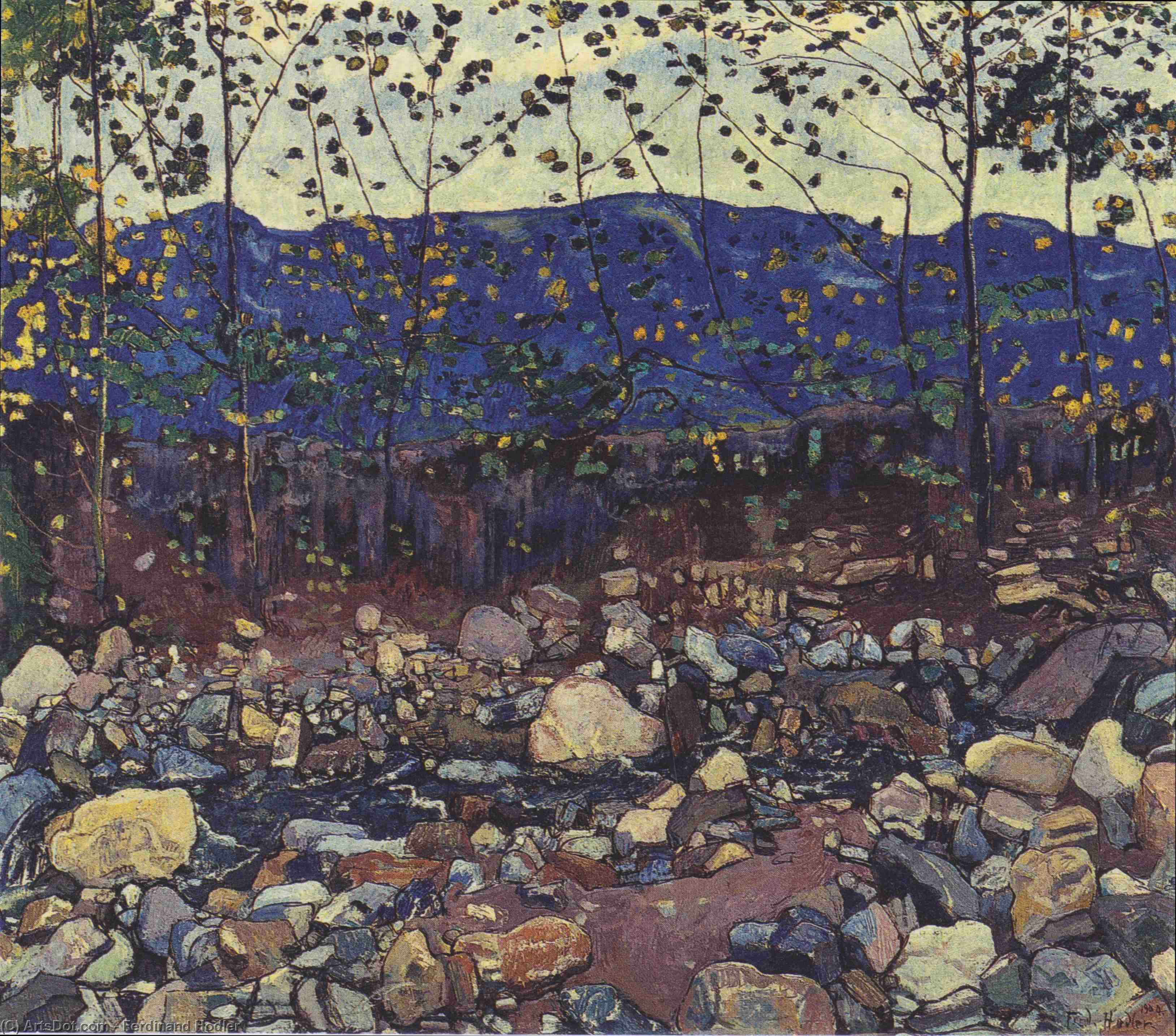 Forest Brook At Leissingen — Ferdinand Hodler