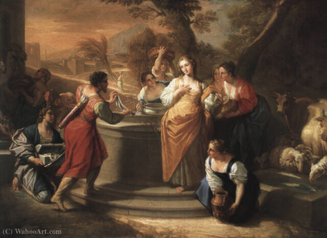 Rebecca At The Well — Benedetto Luti