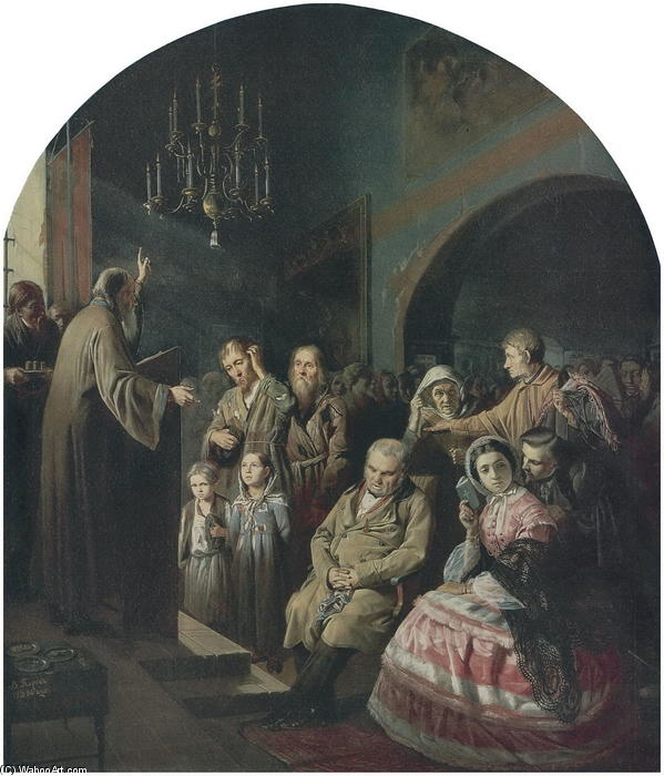 Sermon In A Village — Vasily Grigoryevich Perov