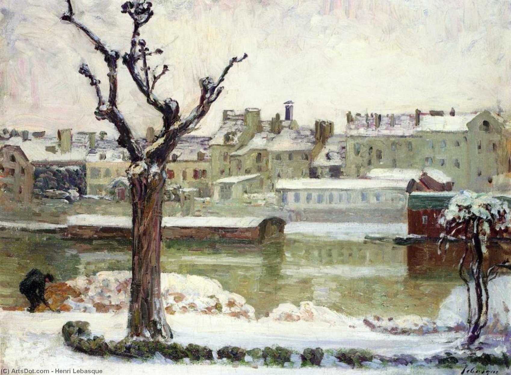 Winter In Lagny — Henri Lebasque