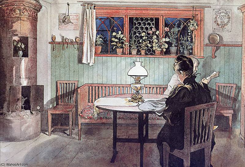 When The Children Have Gone To Bed — Carl Larsson