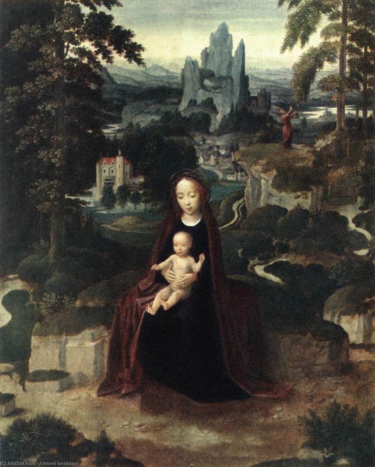 Rest During The Flight To Egypt — Adriaen Isenbrant
