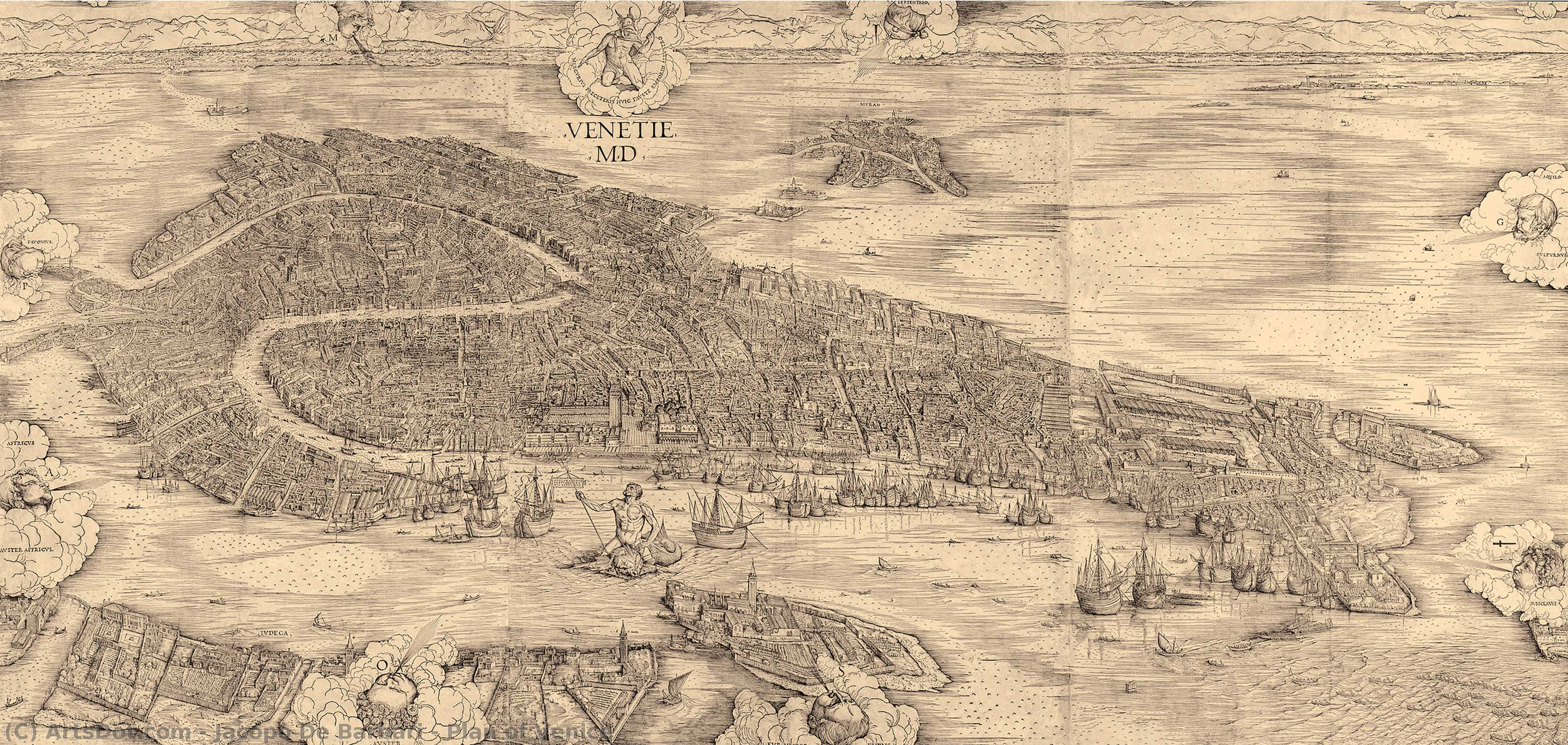 Plan Of Venice — Jacopo De Barbari
