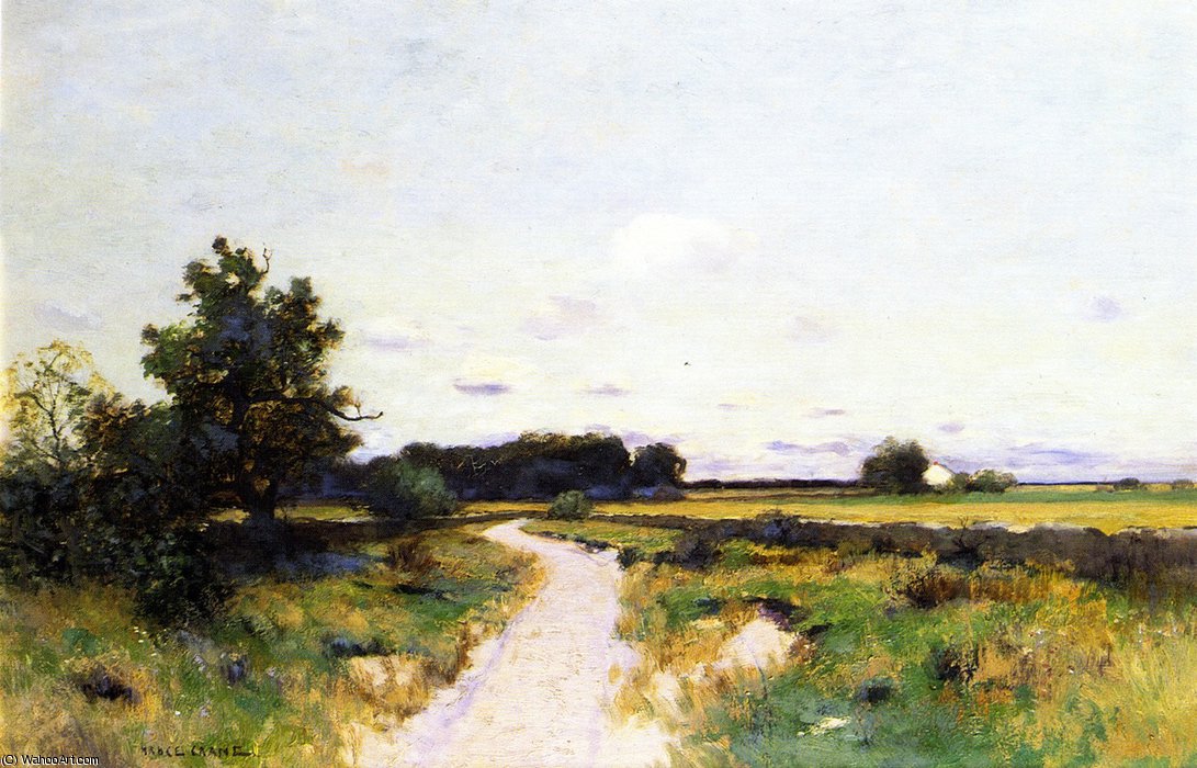 Extensive Landscape View Of A Farm — Robert Bruce Crane