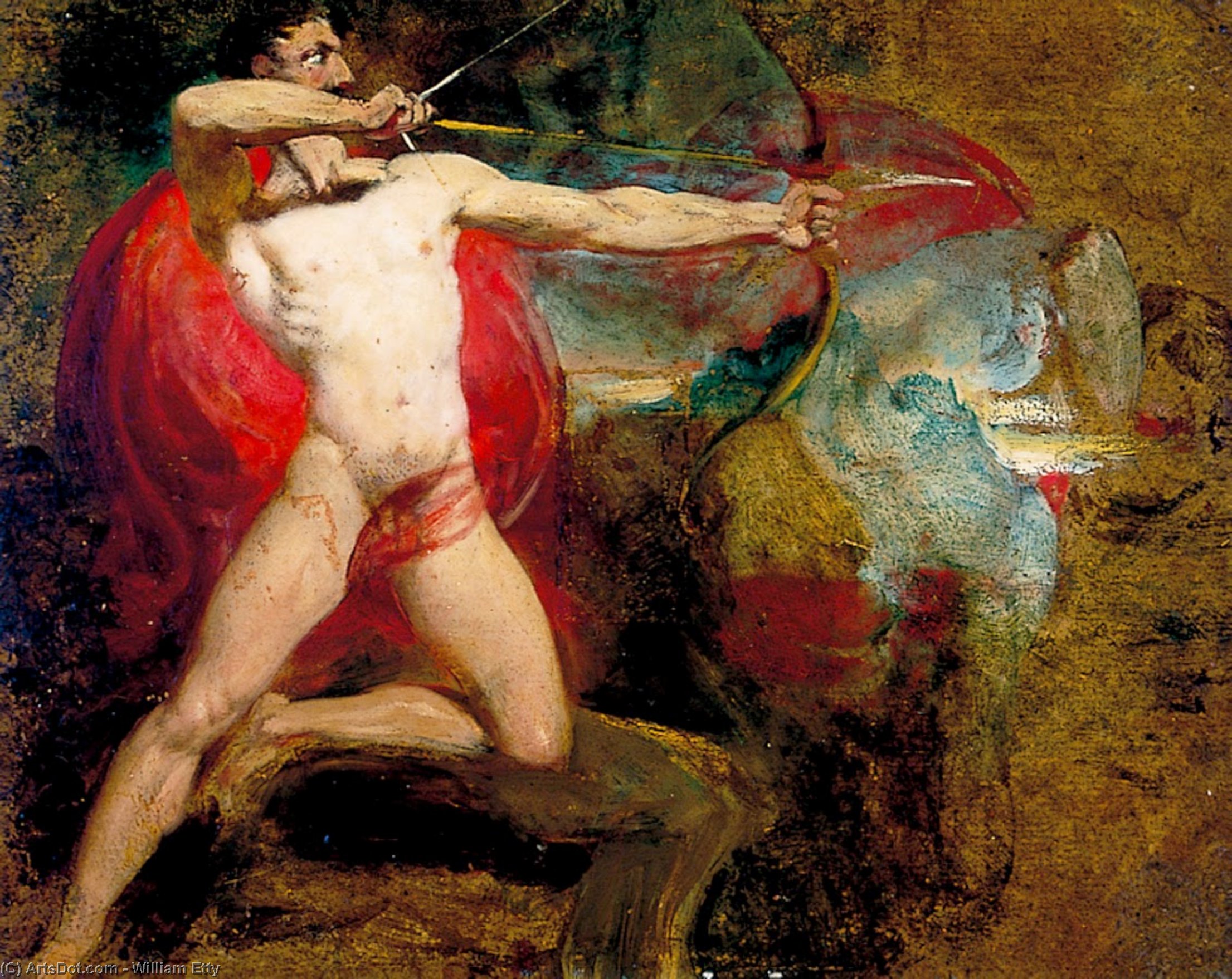 Study For The Bowman — William Etty