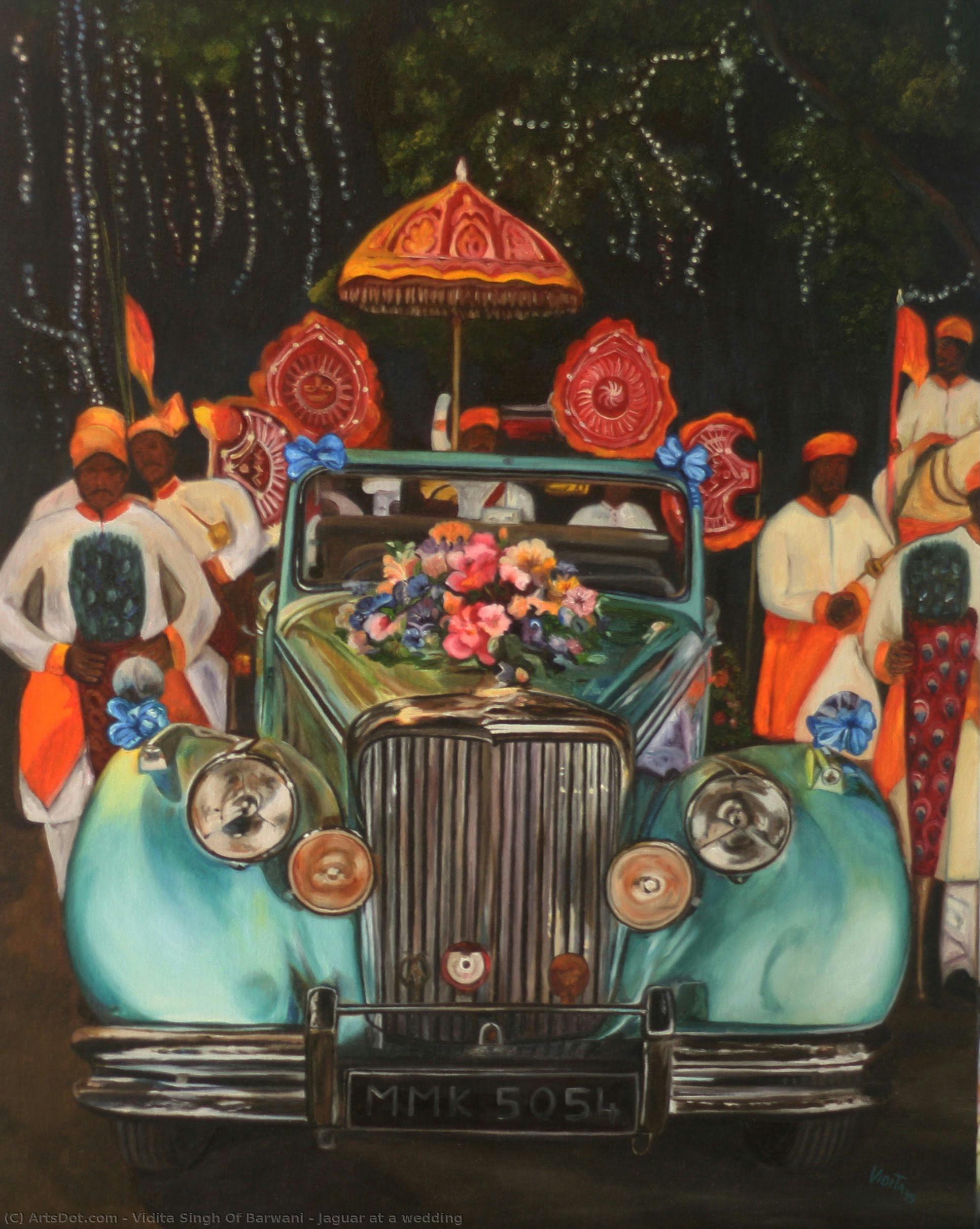 Jaguar at a wedding
