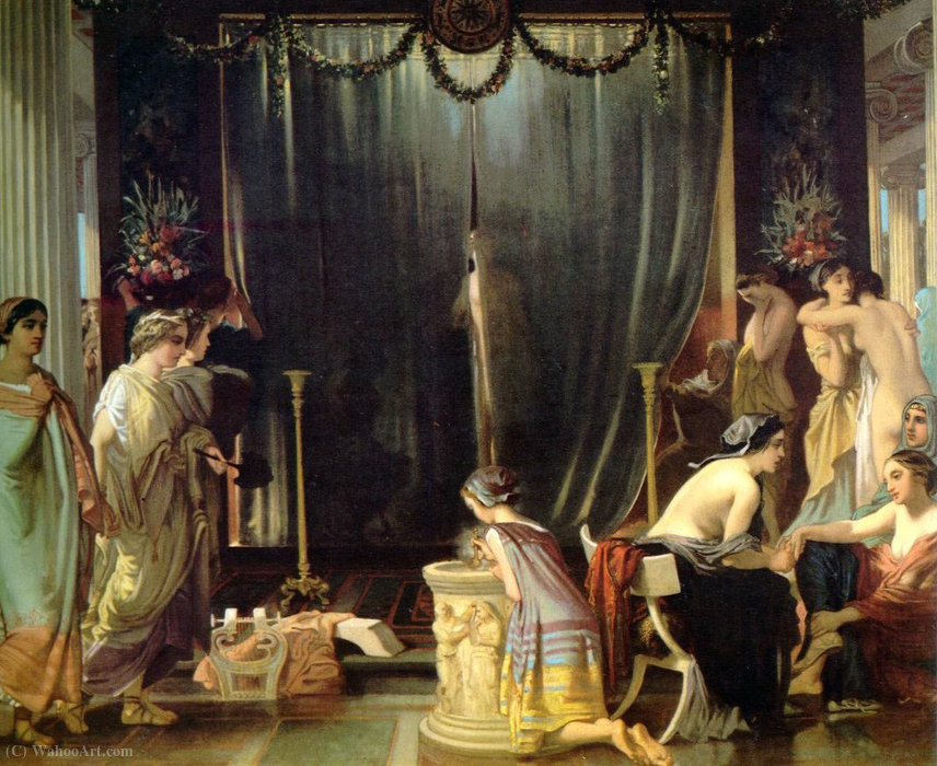 Zeuxis Choosing A Model For Helen — Victor Louis Mottez