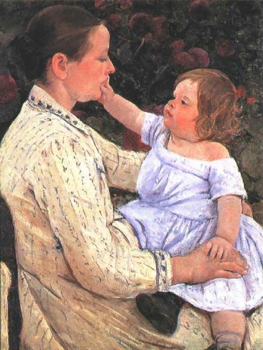 The Child's Caress — Mary Stevenson Cassatt