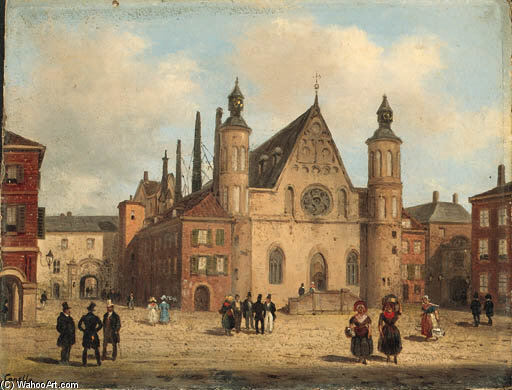 A Village Square — Guiseppe Canella