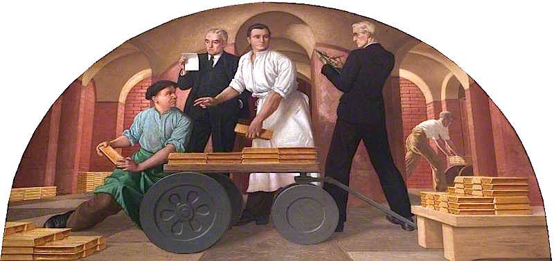 Moving Gold In The Old Gold Vault — Colin Unwin Gill