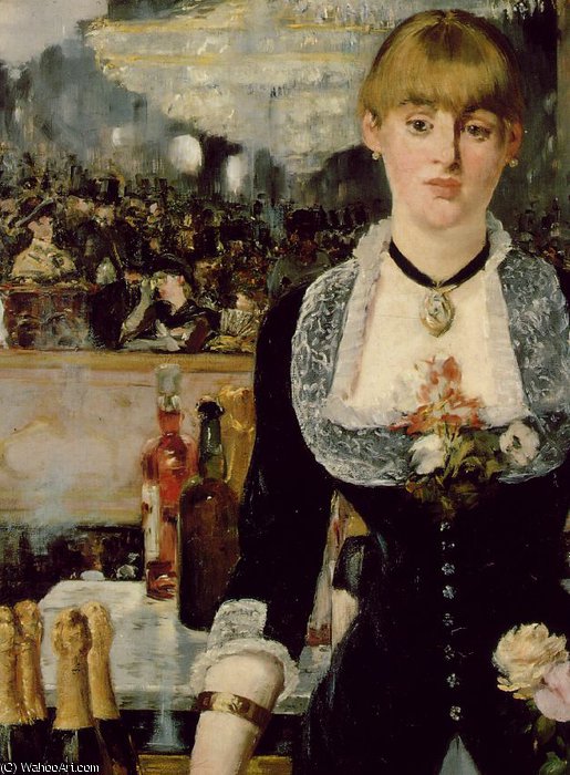 A Bar At Folies-bergeres, (detalj 1) 96x130 C — Édouard Manet