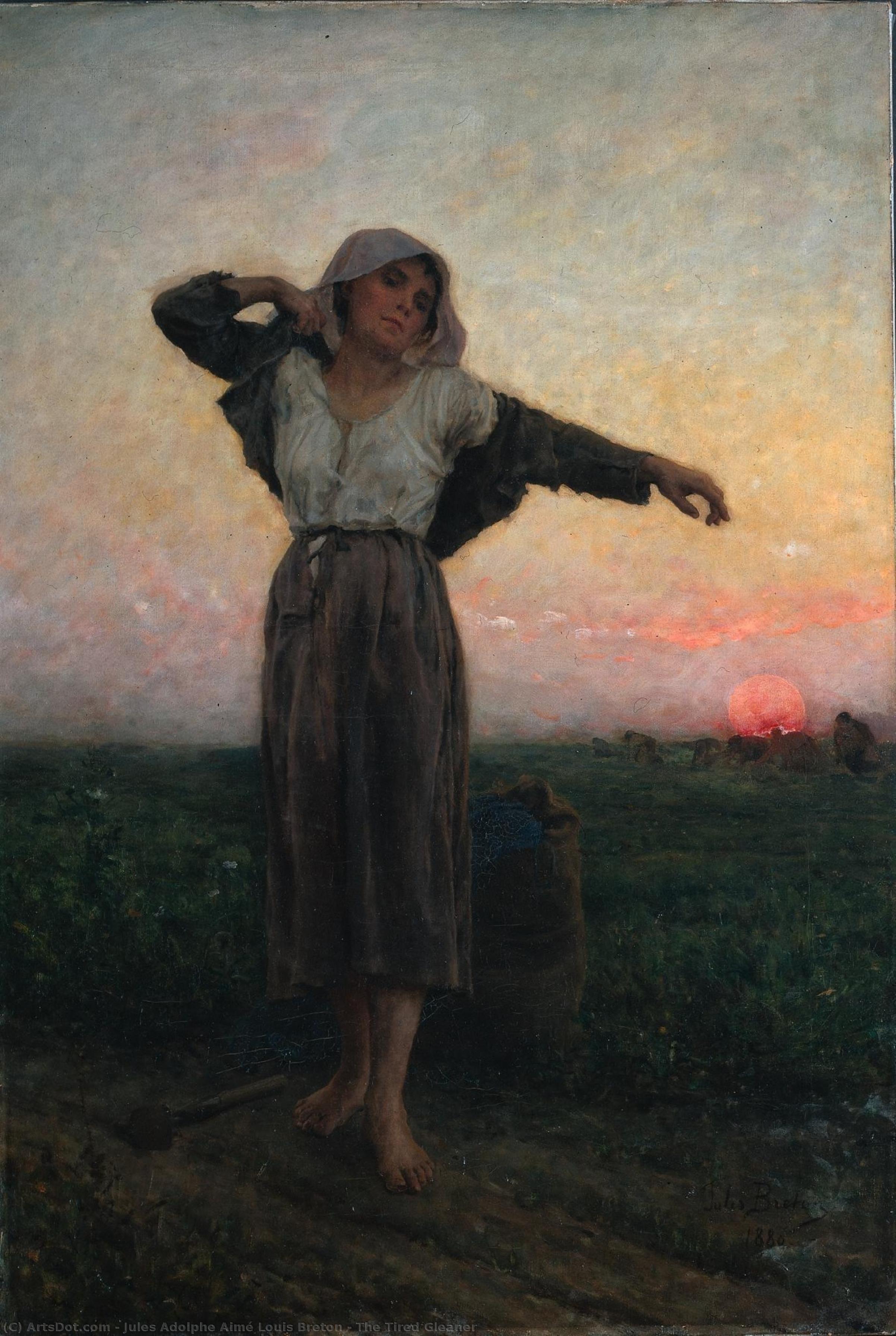 The Tired Gleaner — Jules Adolphe Aimé Louis Breton