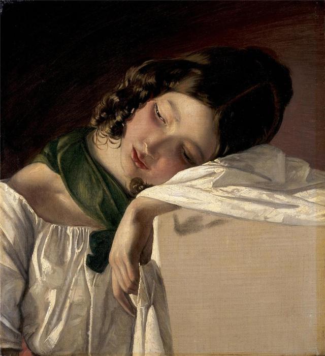 Young Girl — Friedrich Ritter Von Amerling