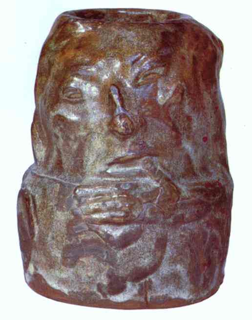 Ceramic Vase With A Caricature Self-portrait — Eugène Henri Paul Gauguin