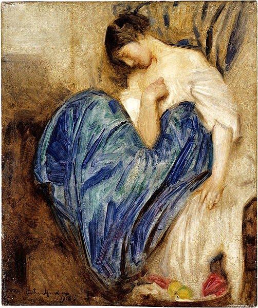 Seated Girl — Arthur Hacker