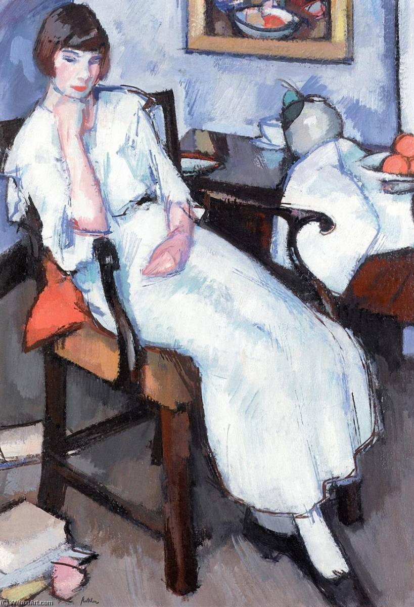 Girl In White — Samuel John Peploe