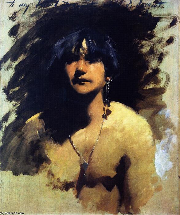 Head Of A Young Woman (also Known As Native Woman) — John Singer Sargent