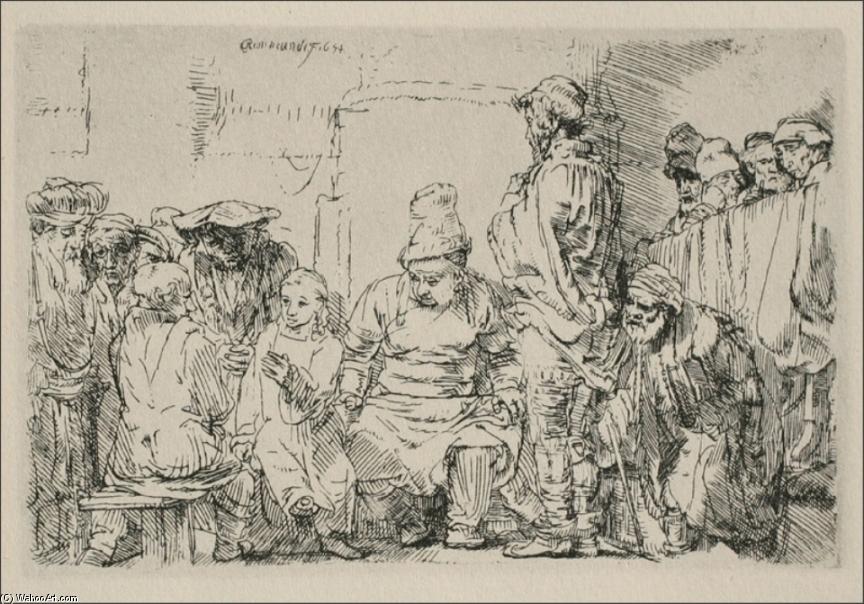 Jesus Disputing With The Doctors 1 — Rembrandt Van Rijn
