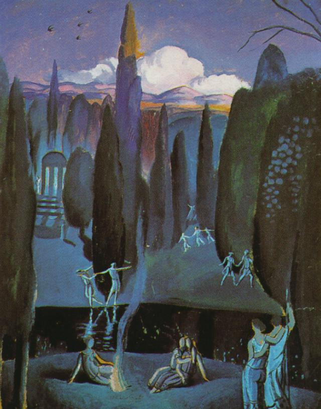 Ninfeas En Un Jardín Romántico — Salvador Dalí