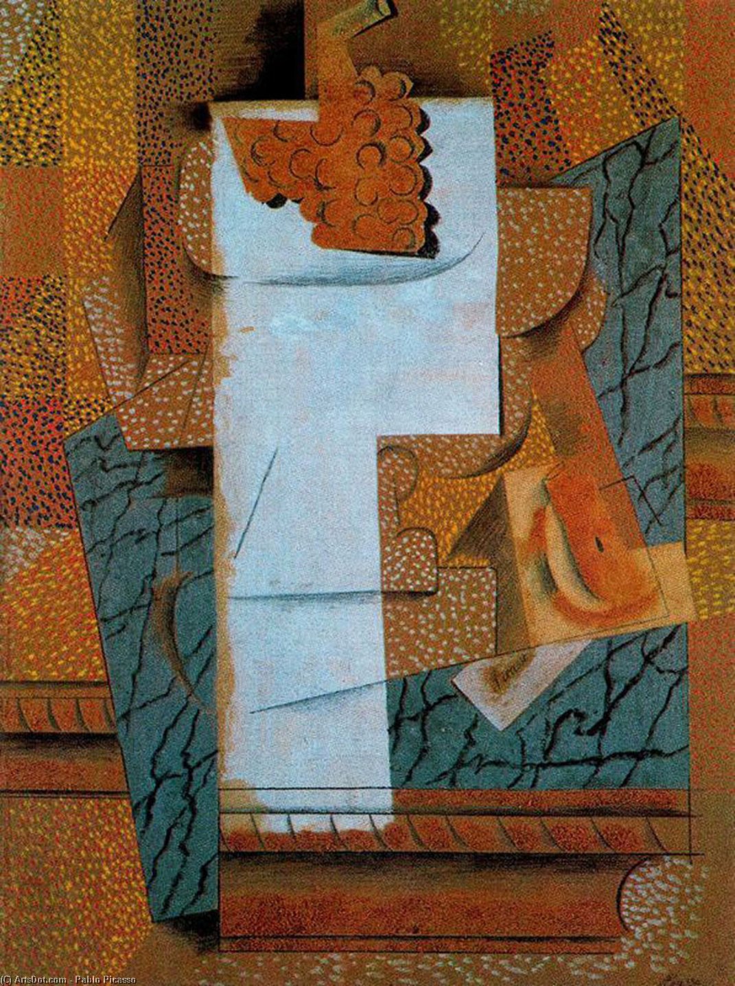 Fruit Vase And Bunch Of Grapes — Pablo Picasso