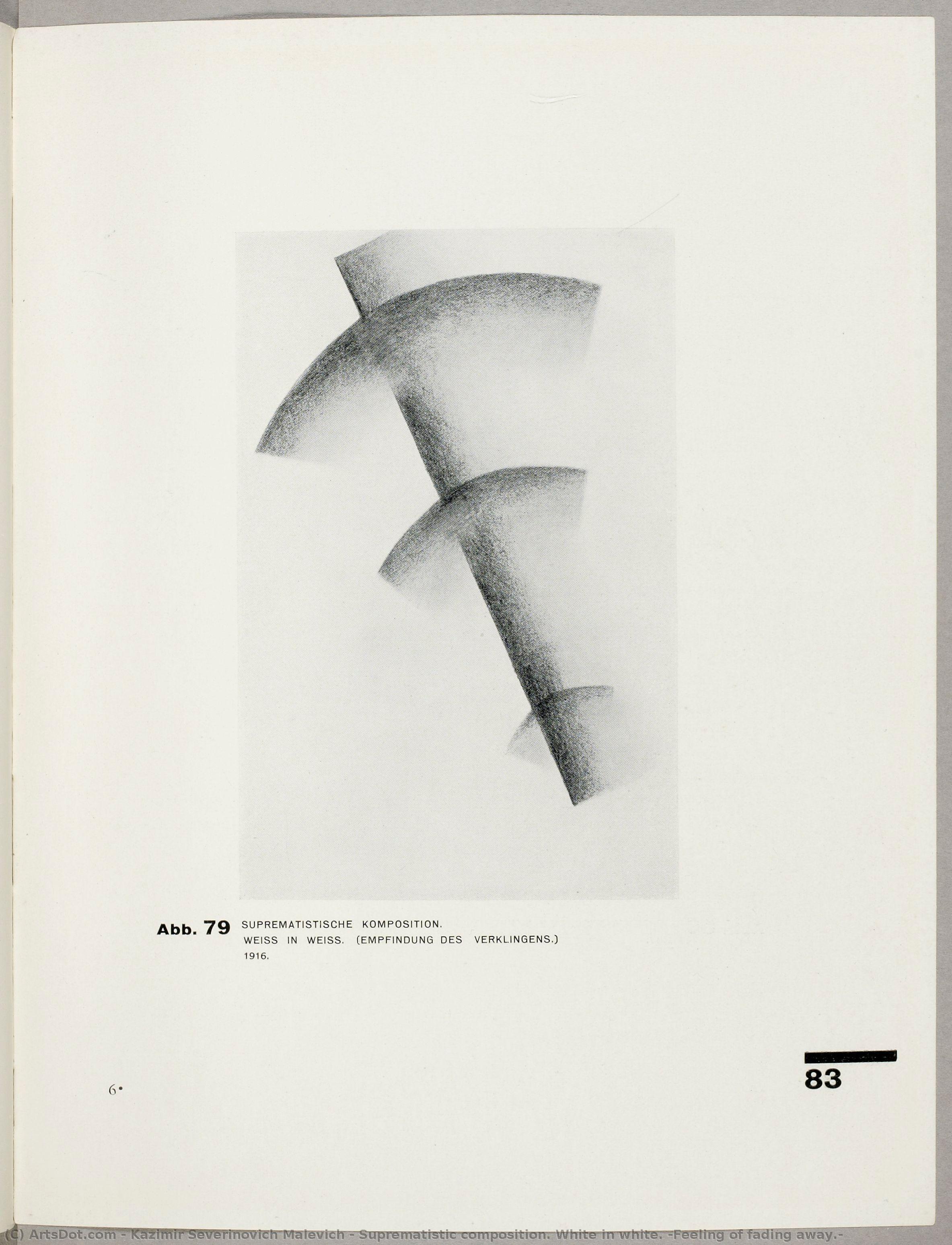Suprematistic Composition. White In White. (feeling Of Fading Away.) — Kazimir Malevich