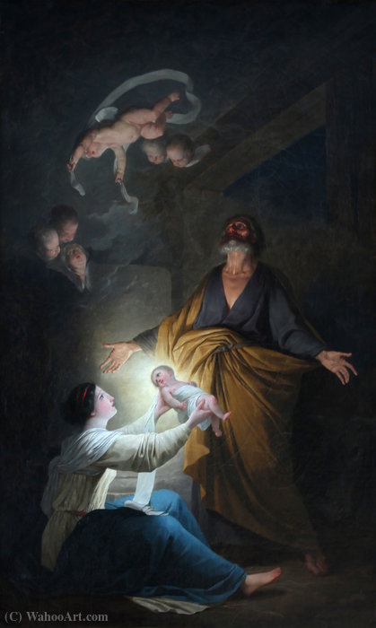 The Holy Family Or The Nativity — Žozef Benoa Suve