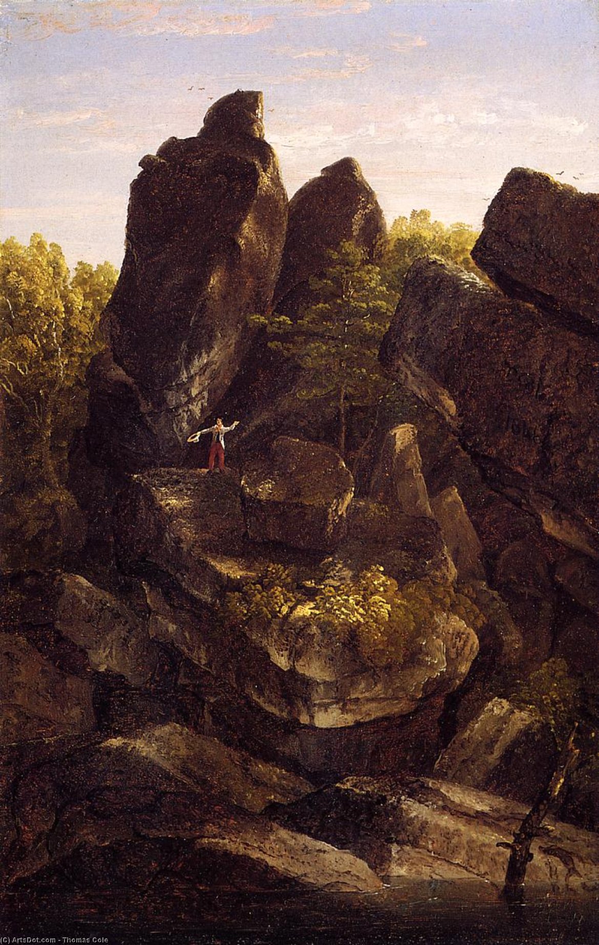 A Rocky Glenn — Thomas Cole