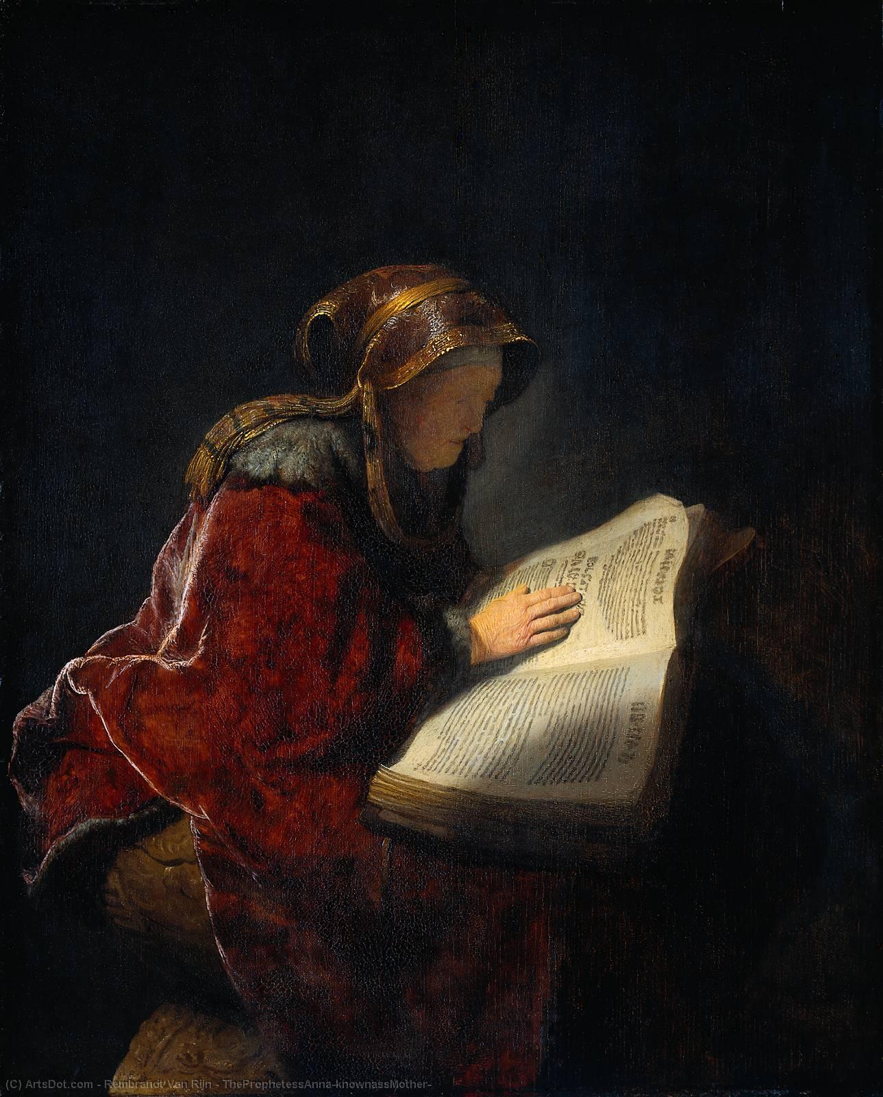 Theprophetessanna(knownassmother) — Rembrandt Van Rijn
