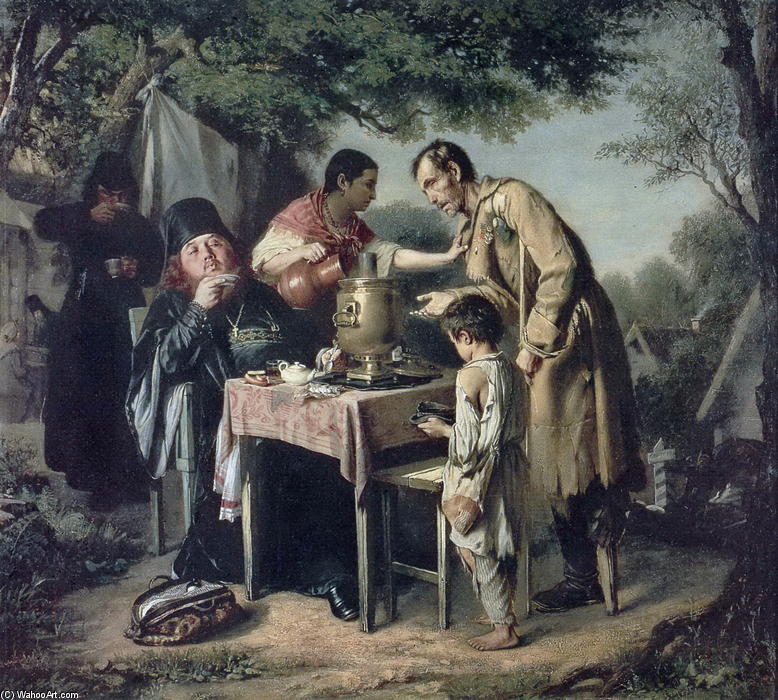 Tea Party At Mytishchi Near Moscow — Vasily Grigoryevich Perov