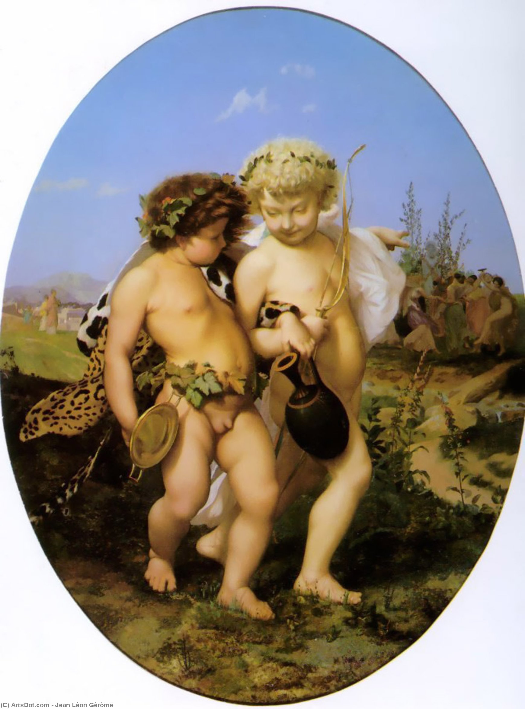 Drunken Bacchus And Cupid — Jean-léon Gérôme