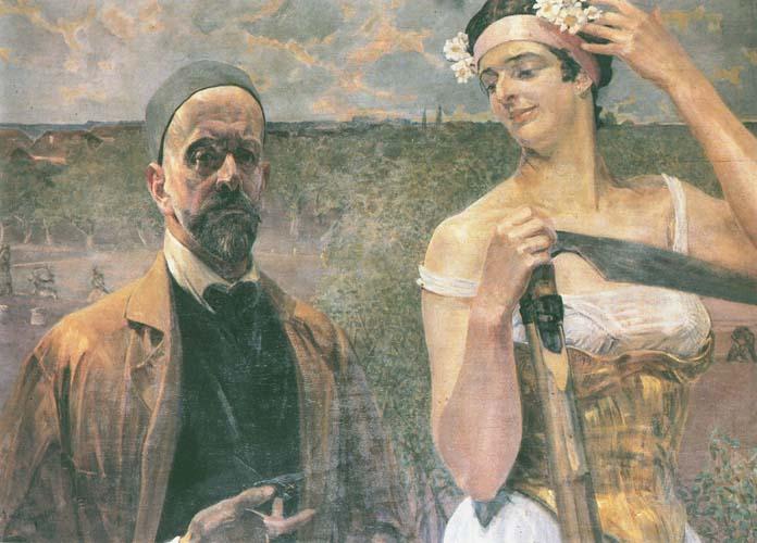 Self-portrait With Thanatos — Jacek Malczewski