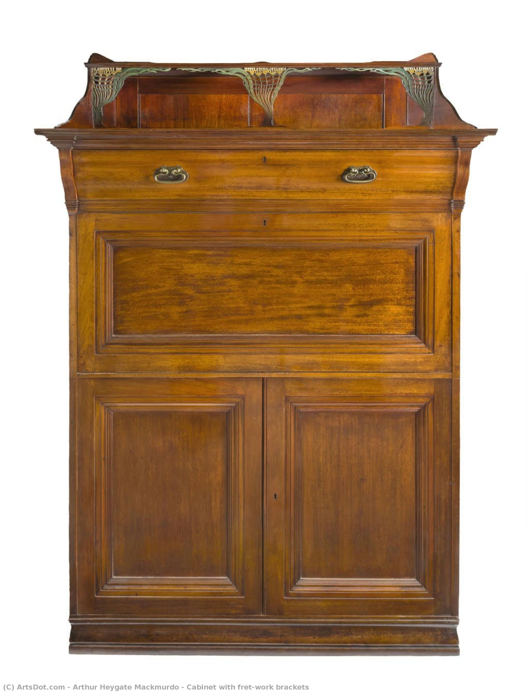 Cabinet With Fret-work Brackets — Arthur Heygate Mackmurdo