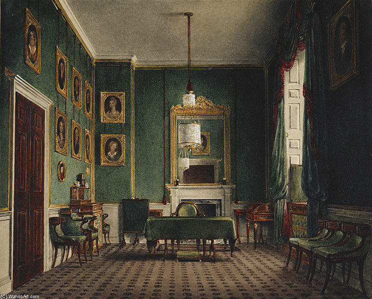 Buckingham Palace, Green Closet — James Stephanoff
