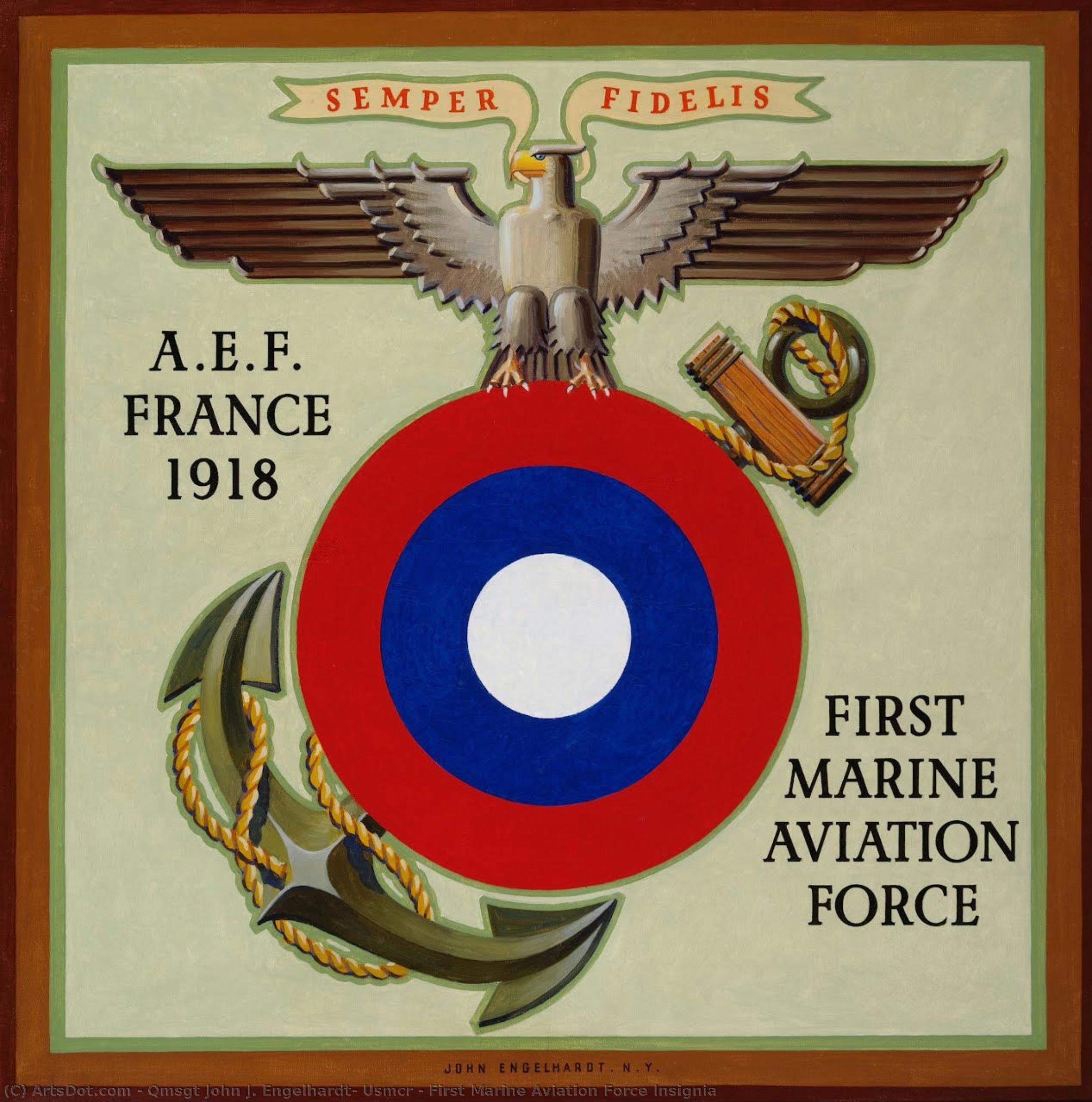 First Marine Aviation Force Insignia — Qmsgt John J. Engelhardt, Usmcr