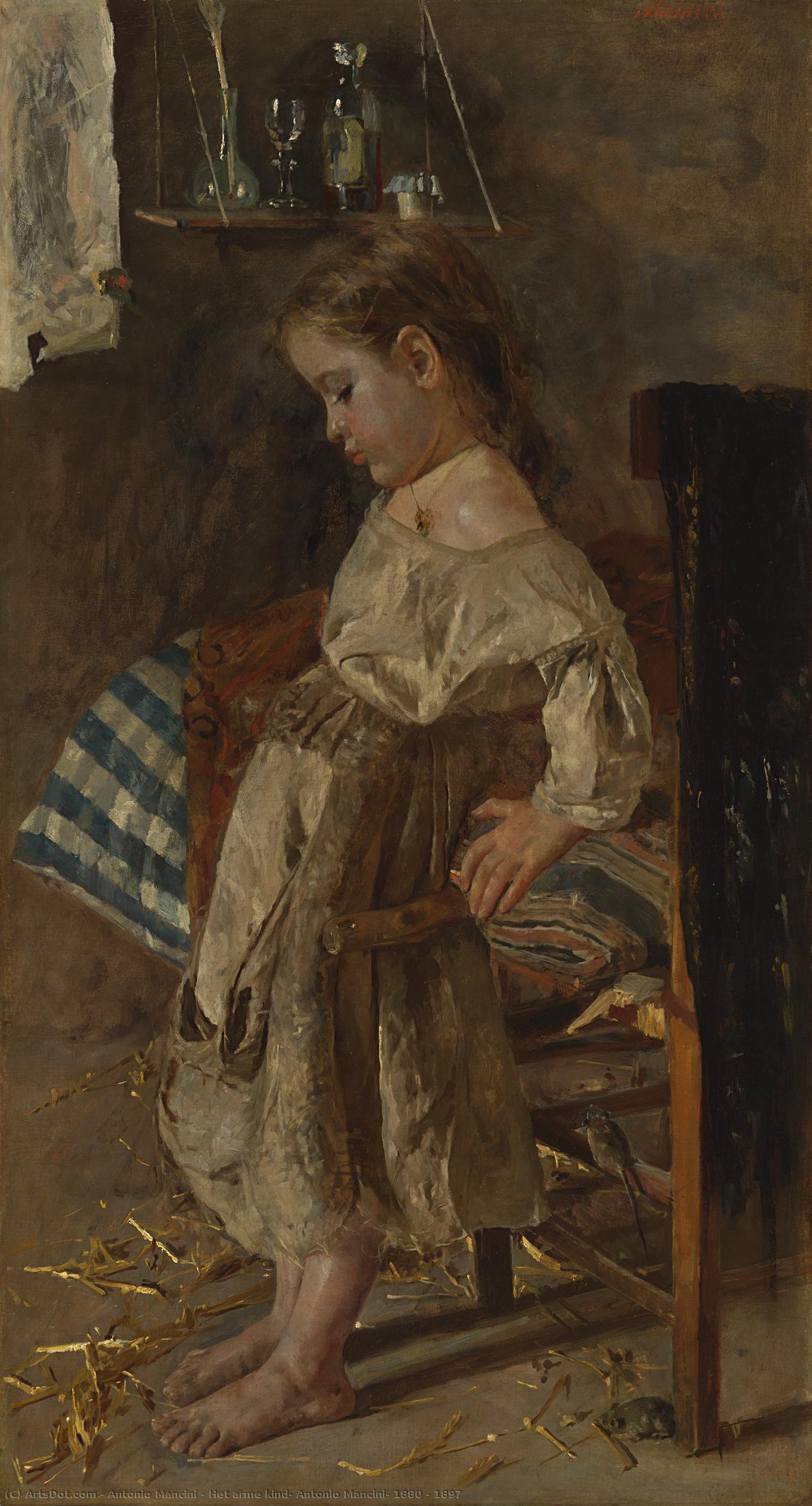 Het Arme Kind, Antonio Mancini, 1880 - 1897 — Antonio Mancini