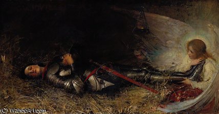 Joan Of Arc Asleep — George William Joy