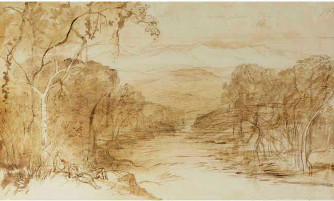 Flowing Like A Crystal River, Platania, Crete — Edward Lear