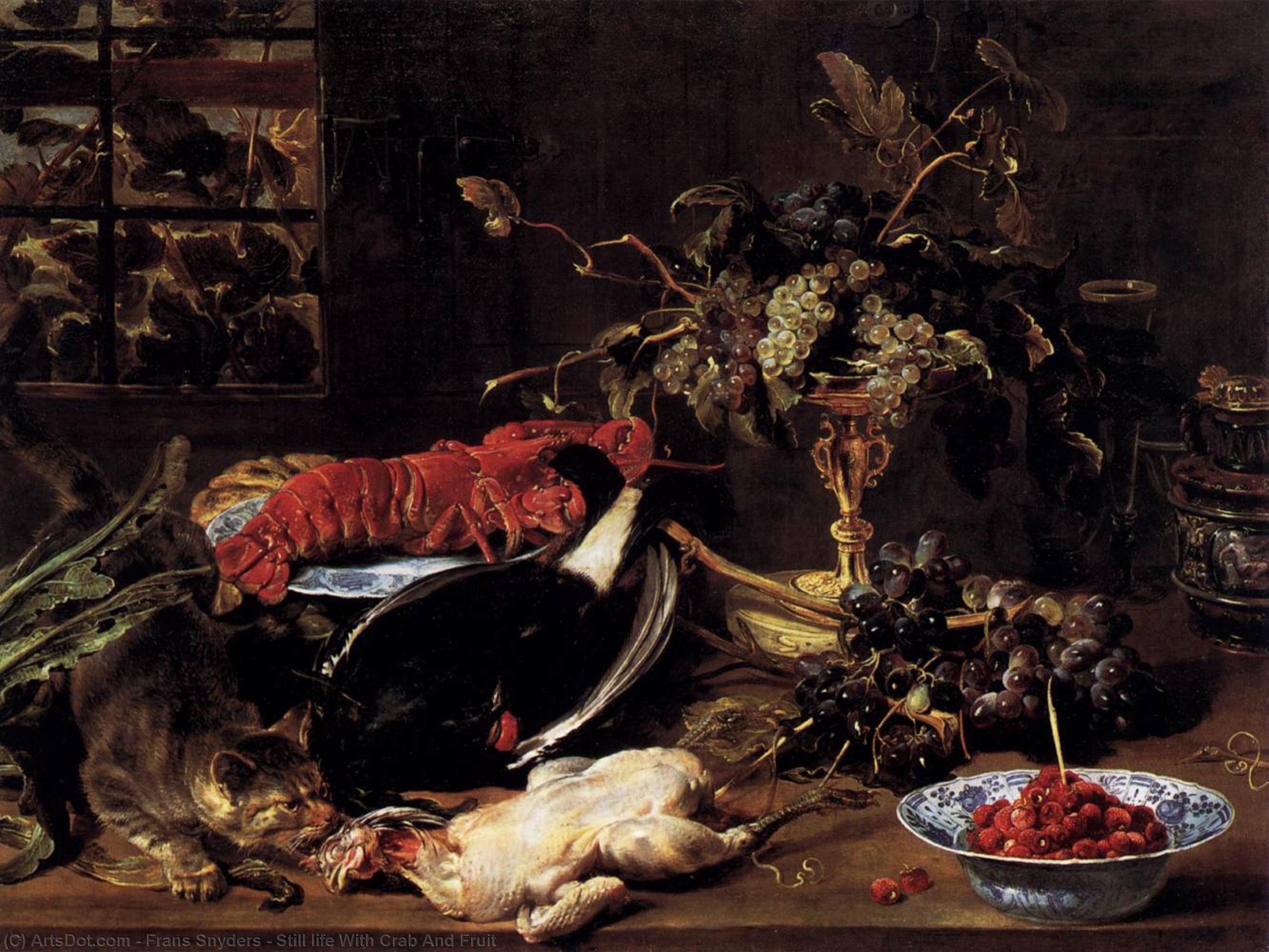 Still Life With Crab And Fruit — Frans Snyders