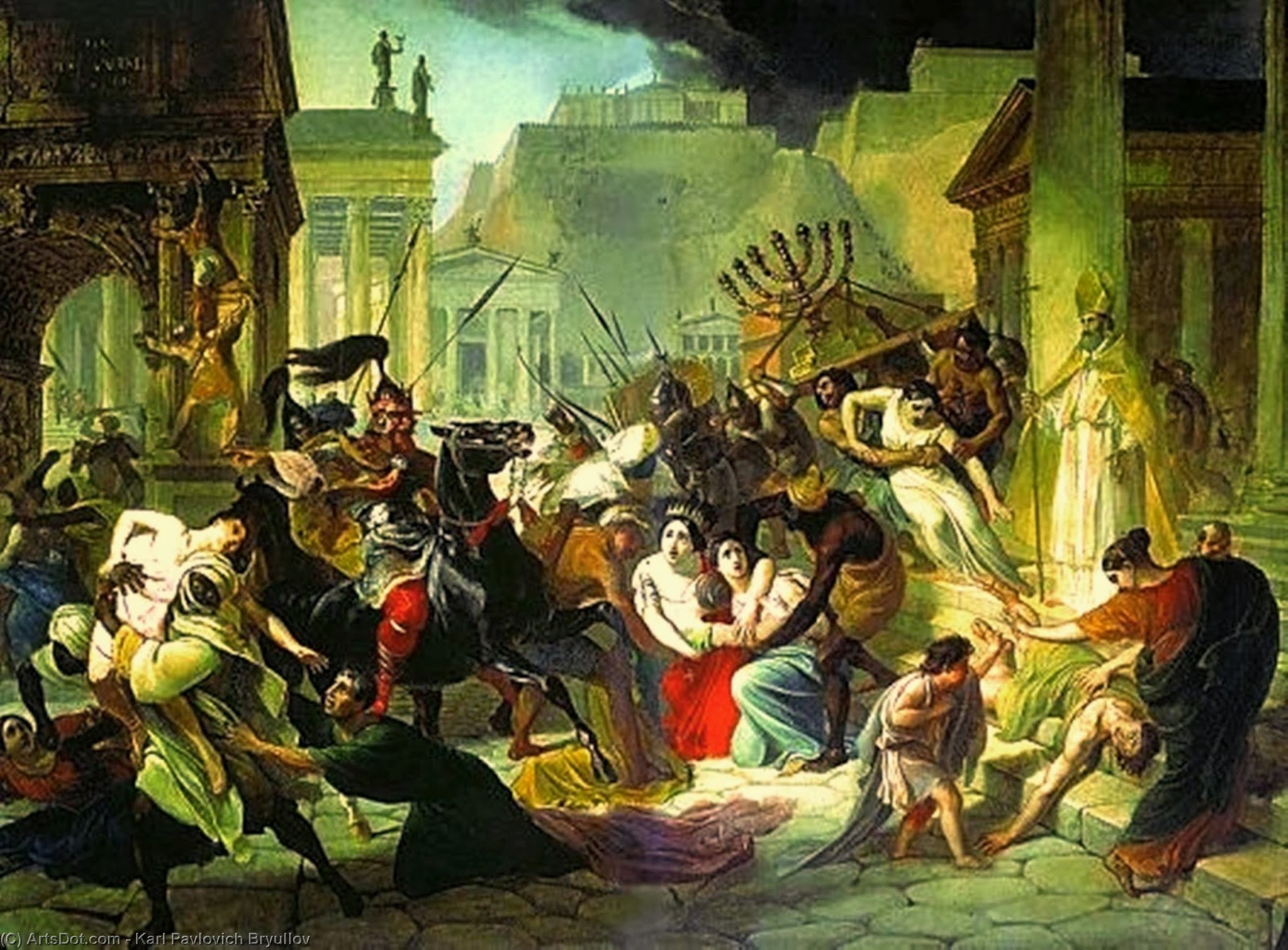 Genserich's Invasion Of Rome — Karl Pavlovich Bryullov
