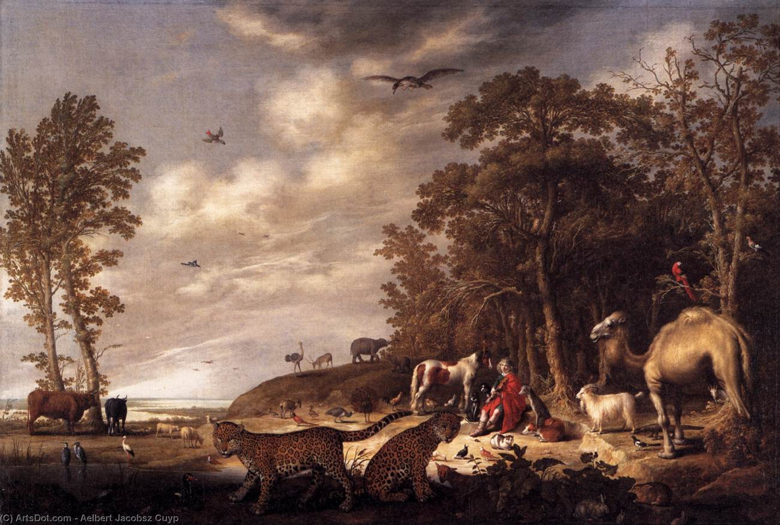 Orpheus With Animals In A Landscape — Aelbert Jacobsz Cuyp