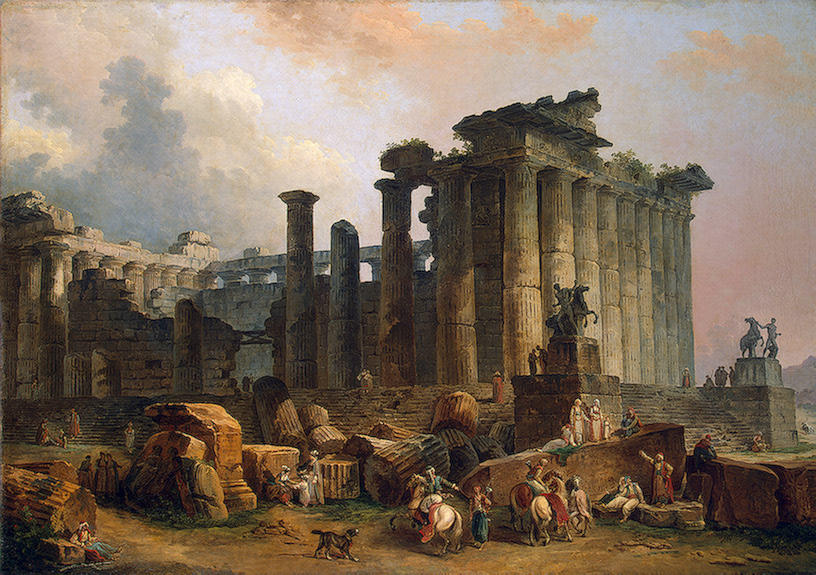 Ruins Of A Doric Temple — Hubert Robert