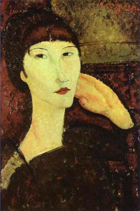 Adrienne (woman With Bangs) — Amedeo Clemente Modigliani