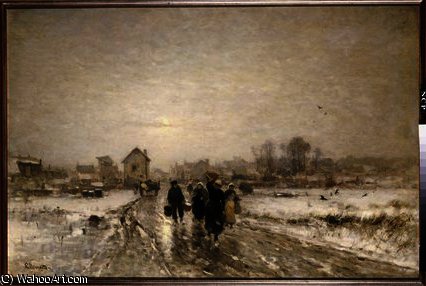 Returning From Market — Ludwig Munthe