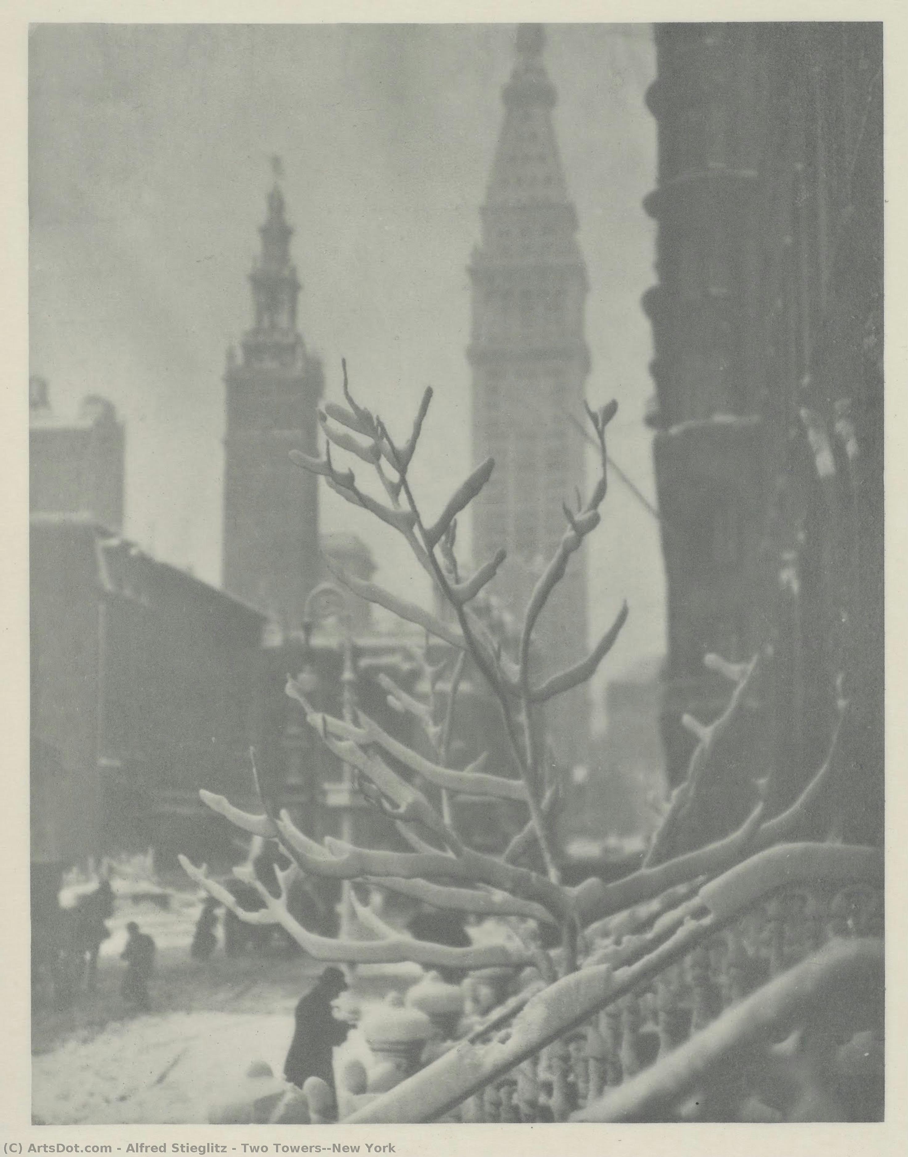 Two Towers--new York — Alfred Stieglitz