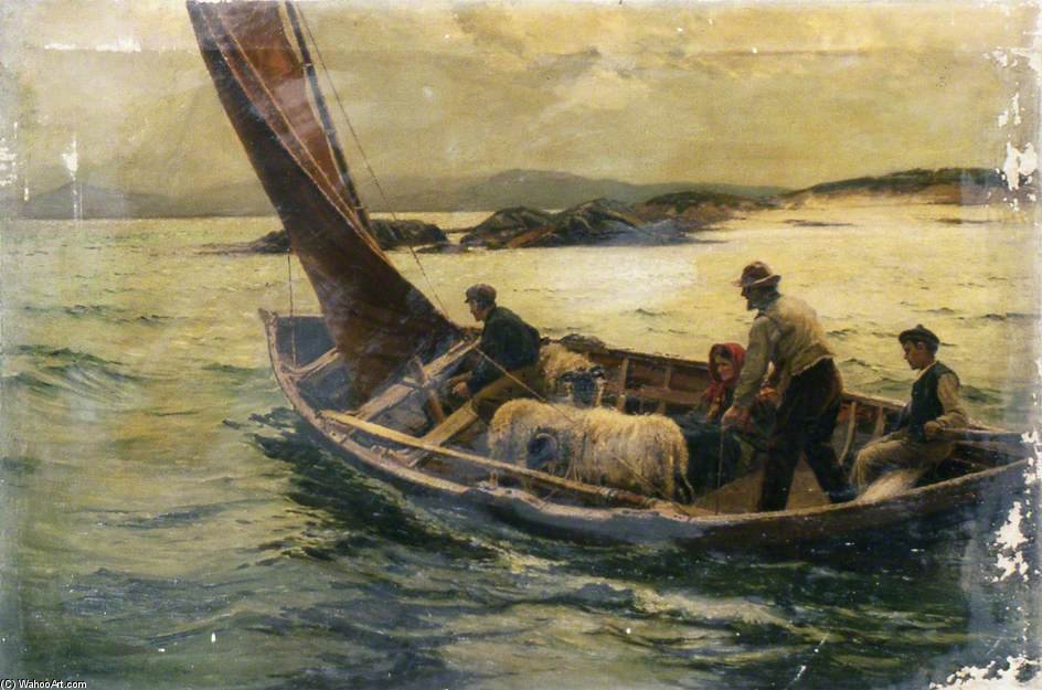 Bound For The Island Home — William Henry Bartlett