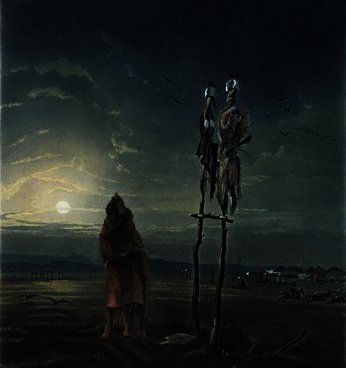 Idols Of The Mandan Indians, — Karl Bodmer