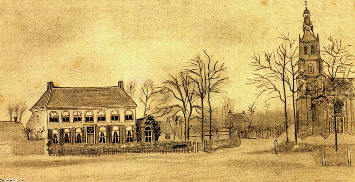 Vicarage And Church At Etten — Vincent Willem Van Gogh