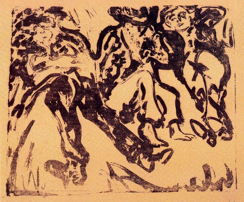 Monarchs In The Ditch — Ernst Ludwig Kirchner
